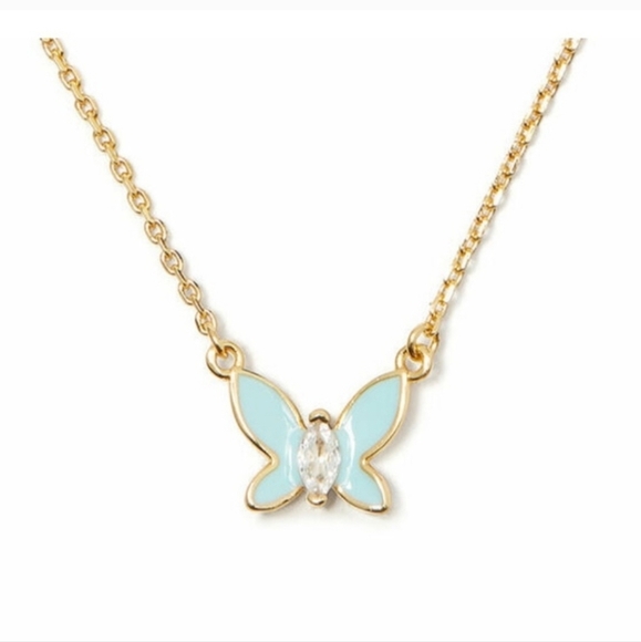 🔹️Kate Spade🔹️ Social Butterfly Pendant blue Necklace - Picture 1 of 4